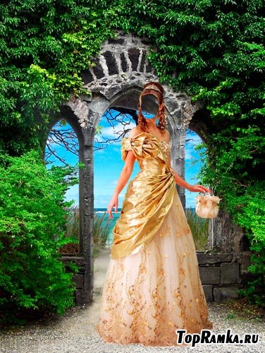 Шаблон для фотошопа Женщина в королевском платье