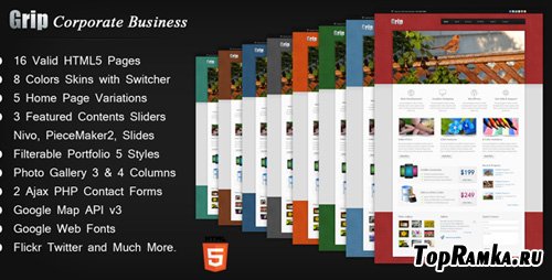 ThemeForest - Grip Corporate Business HTML Template - RiP
