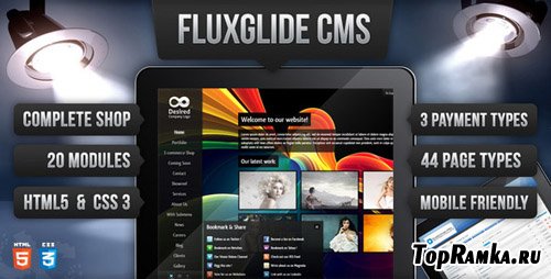 ThemeForest - Fluxglide Complete HTML5 Website with Shop and CMS - Updated 280212 - Retail