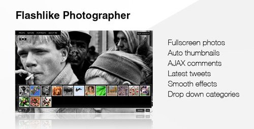 ThemeForest - Flashlike Photographer - Wordpress Theme