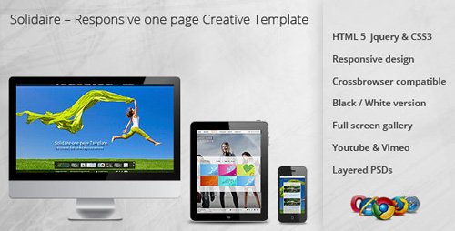 ThemeForest - Solidaire  Responsive one page Creative Template