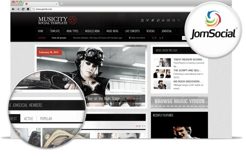 Gavik - GK Musiccity v2.11 Template For Joomla 2.5