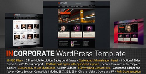 ThemeForest - Incorporate WordPress Template v1.0