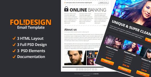 ThemeForest - FoliDesign Email Template - RIP