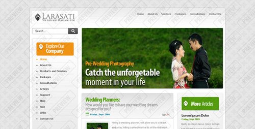 ThemeForest - Larasati Wedding