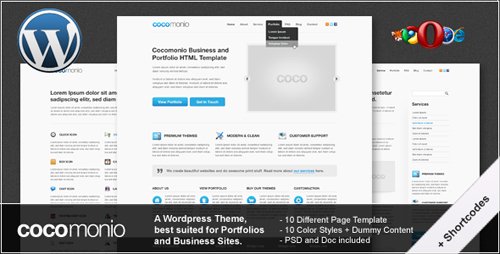 ThemeForest - Cocomonio v1.1 - Business and Portfolio (Wordpress 3.0)