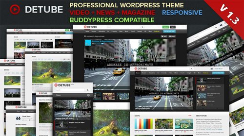 ThemeForest - deTube v1.3 - Professional Video WordPress Theme