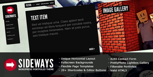 ThemeForest - Sideways v1.8.8 - Portfolio Website WordPress Theme