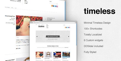 ThemeForest - timeless - Minimal Typographic WordPress Theme (Reupload)