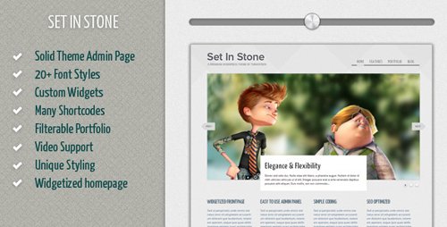 ThemeForest - Set in Stone - Detailed & Modern Wordpress Theme