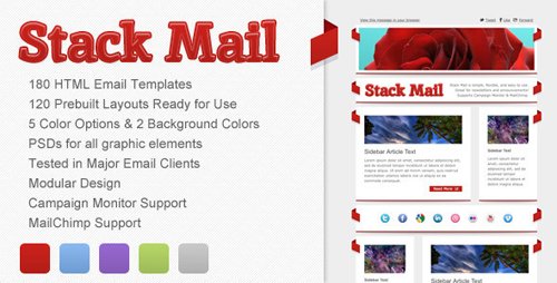 ThemeForest - Stack Mail - Email Template