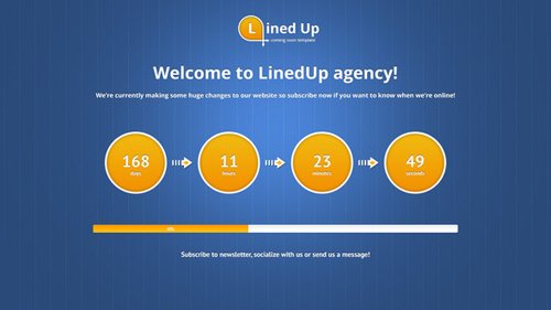 ThemeForest - LinedUp Responsive Coming Soon Template