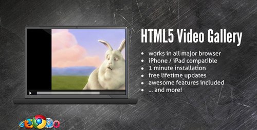 CodeCanyon - HTML5 Blue Video Gallery