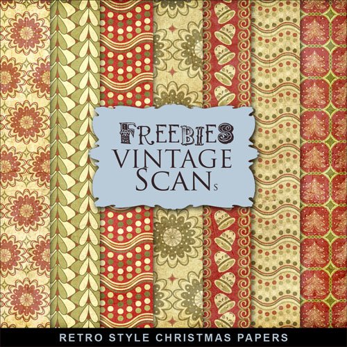 Textures - Retro Style XMAS Papers 2