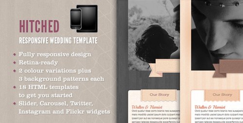 ThemeForest - Hitched - Responsive Wedding Template