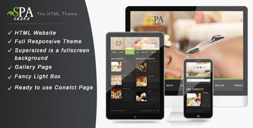ThemeForest - SPA - SALON : Simple & Creative Website Template