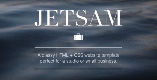 ThemeForest - Jetsam HTML + CSS Website Template