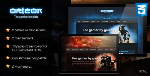 ThemeForest - Orizon - The Gaming Template HTML version