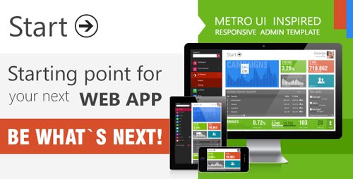 ThemeForest - Start - Metro UI Responsive Admin Template