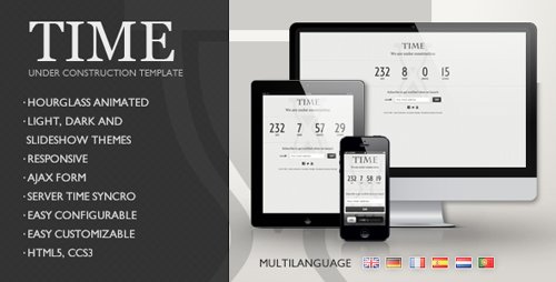 ThemeForest - TIME - Responsive Under Constrution Template