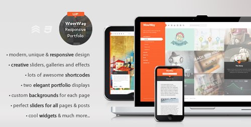 ThemeForest - WowWay v1.6.3 - Interactive & Responsive Portfolio Wordpress Theme