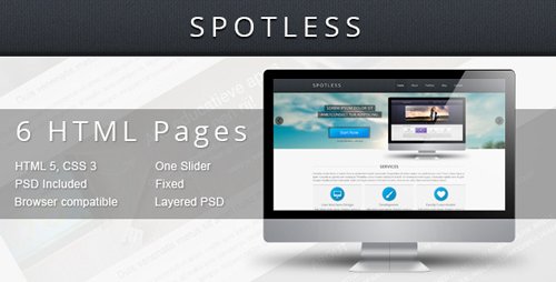 ThemeForest - Spotless - HTML Template