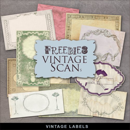 Scrap-kit - Vintage Labels #6