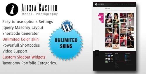 ThemeForest - Alexia Castillo v1.1 - Model Photography WP CMS (Reupload)