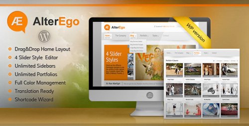 ThemeForest - AlterEgo - Creative Style WordPress Theme