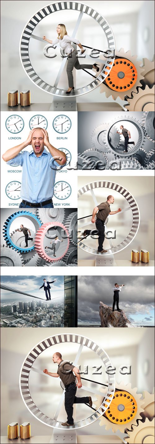 Klipart on a subject time business - Stock photo