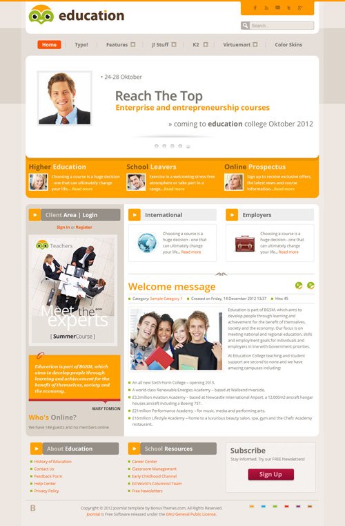 BonusThemes - BT Education for Joomla 3.0