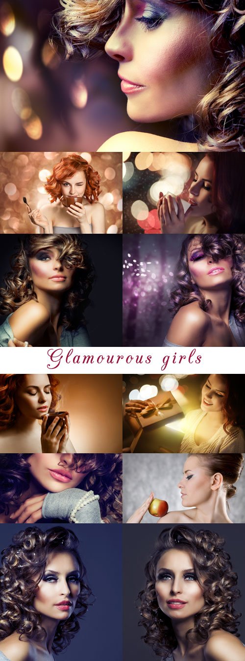 Glamourous girls - Stock photo