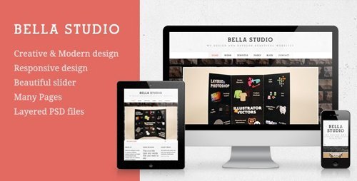 ThemeForest - Bella Studio - Responsive Portfolio and Business