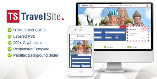 ThemeForest - TravelSite - Responsive HTML Template