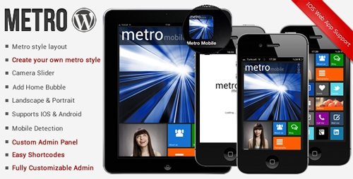 ThemeForest - Metro Mobile Premium Wordpress Mobile Template v1.9.1