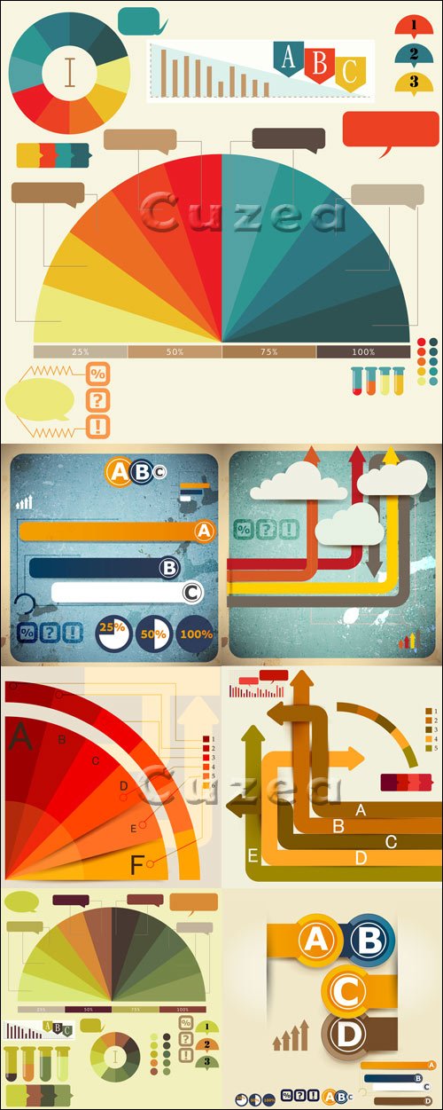   -   / Set of Infographic design vector elements