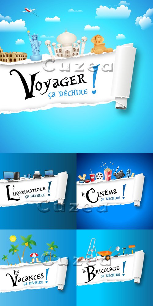 Vector stock -     /  Banners for all travel occasions