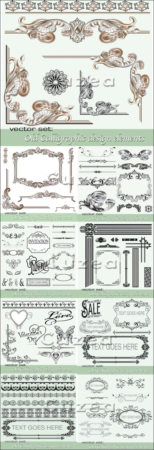    / Calligraphic design elements - vector stock