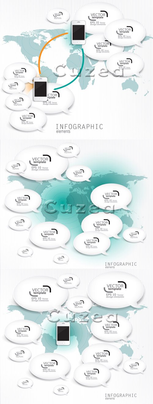  ,  13/ Infografic elements  in vector set 13