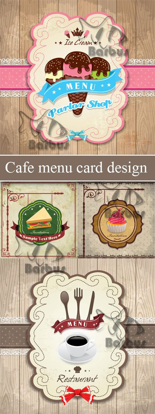 Cafe menu card design /    