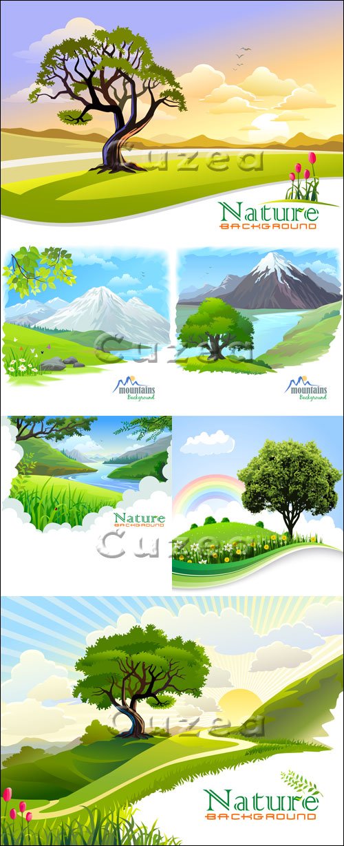    / Nature background in vector
