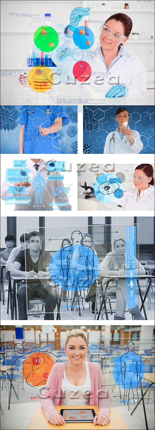    ,  2/ Modern technologies in medical examination, part 2 - Stock photo