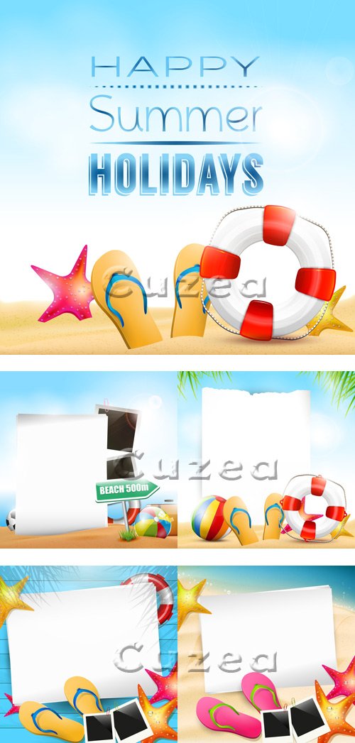     / Summer holidays background in vector