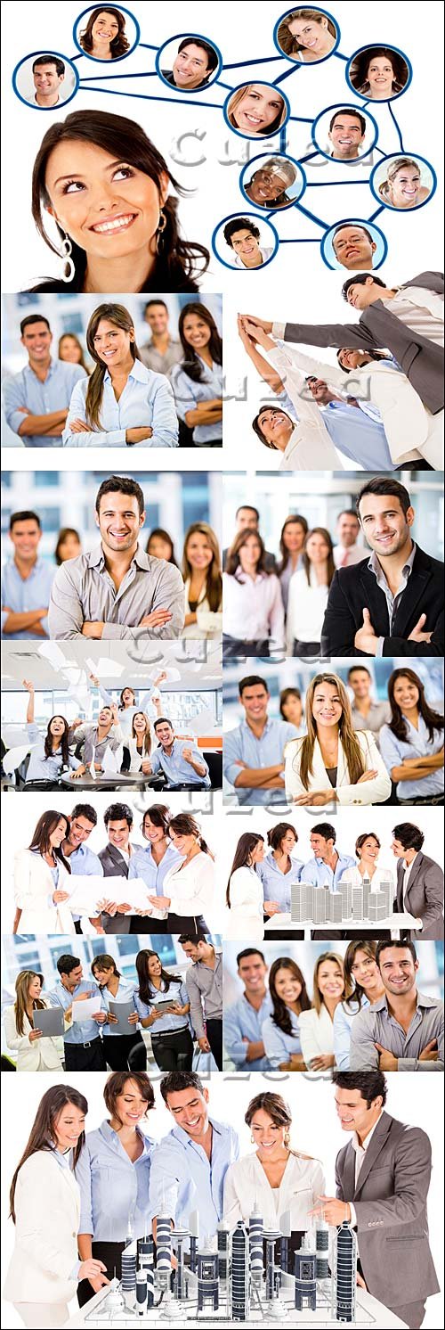    ,  2/ Business man and woman in the office, part 2 - Stock photo