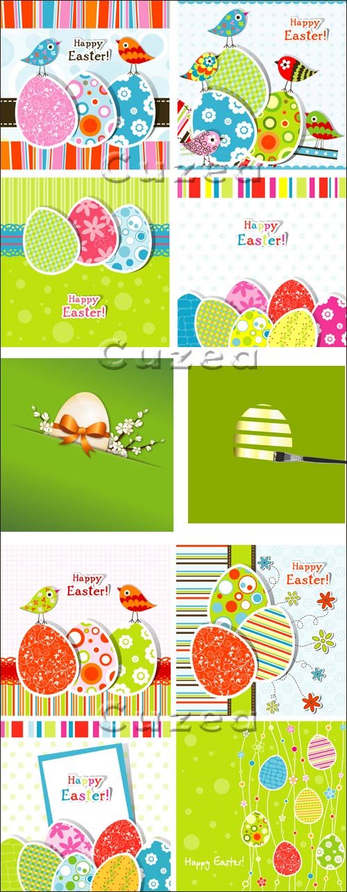   / Easter color background in vector