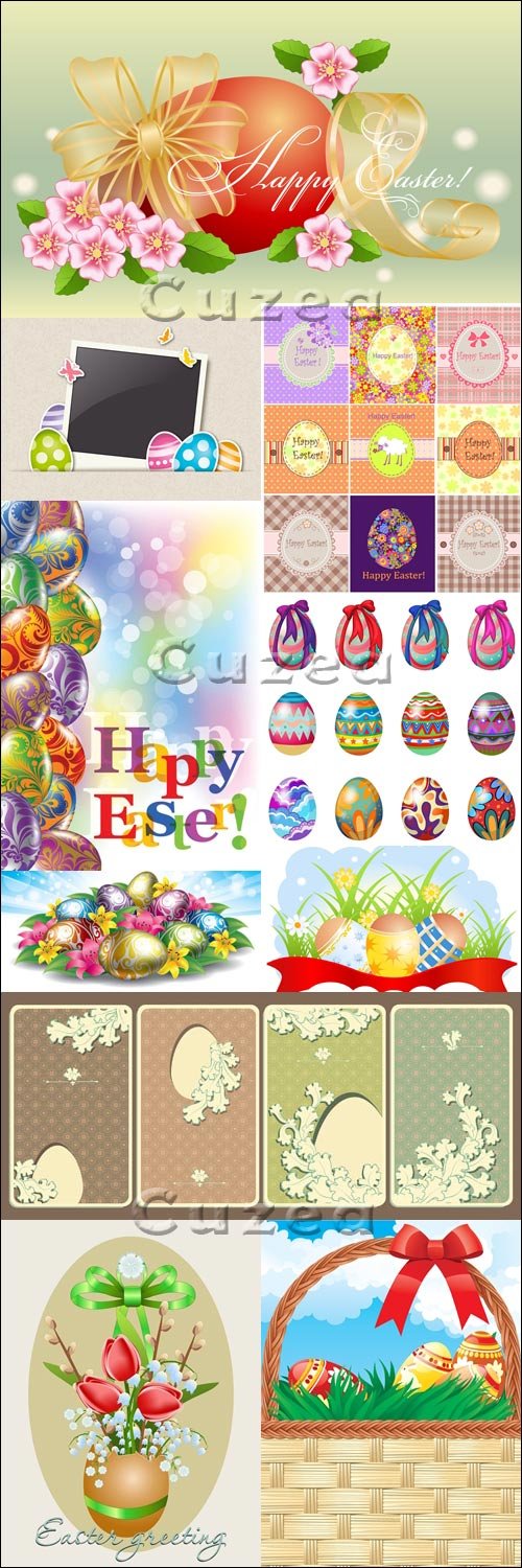     / Easter eggs - vector mega set