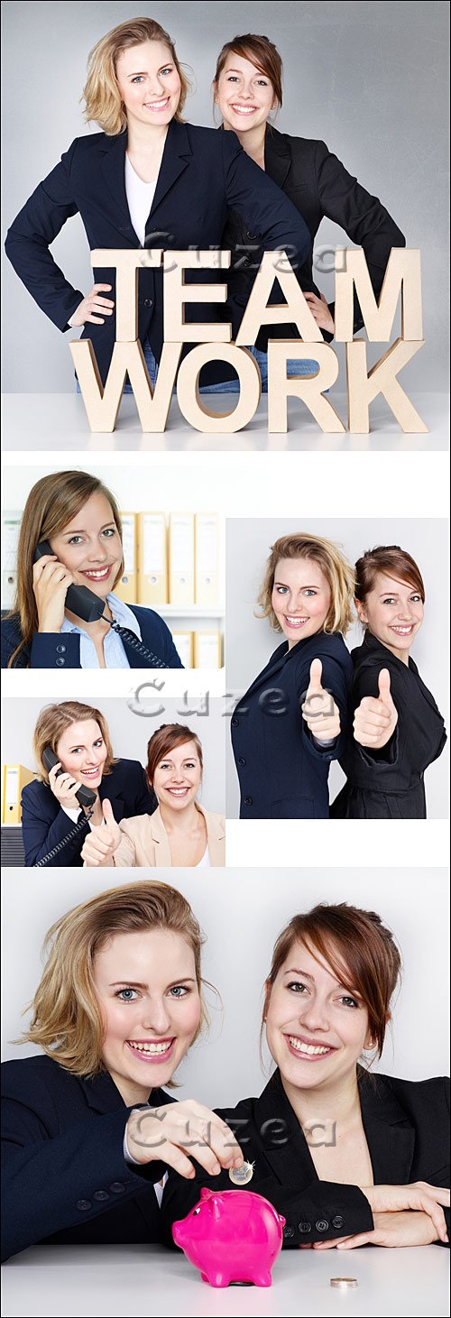     / Businesswoman and team work - Stock photo