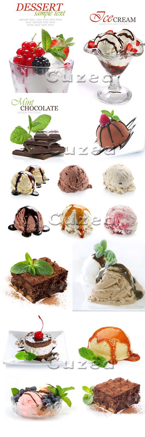    / Ice-cream and desserts - Stock photo