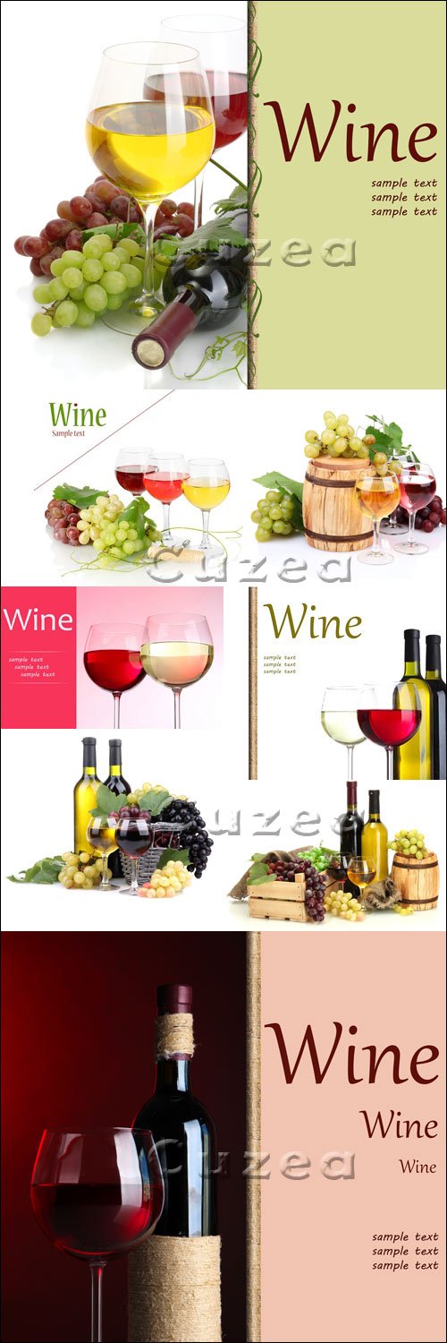      / Wine backgrounds for menu - Stock photo