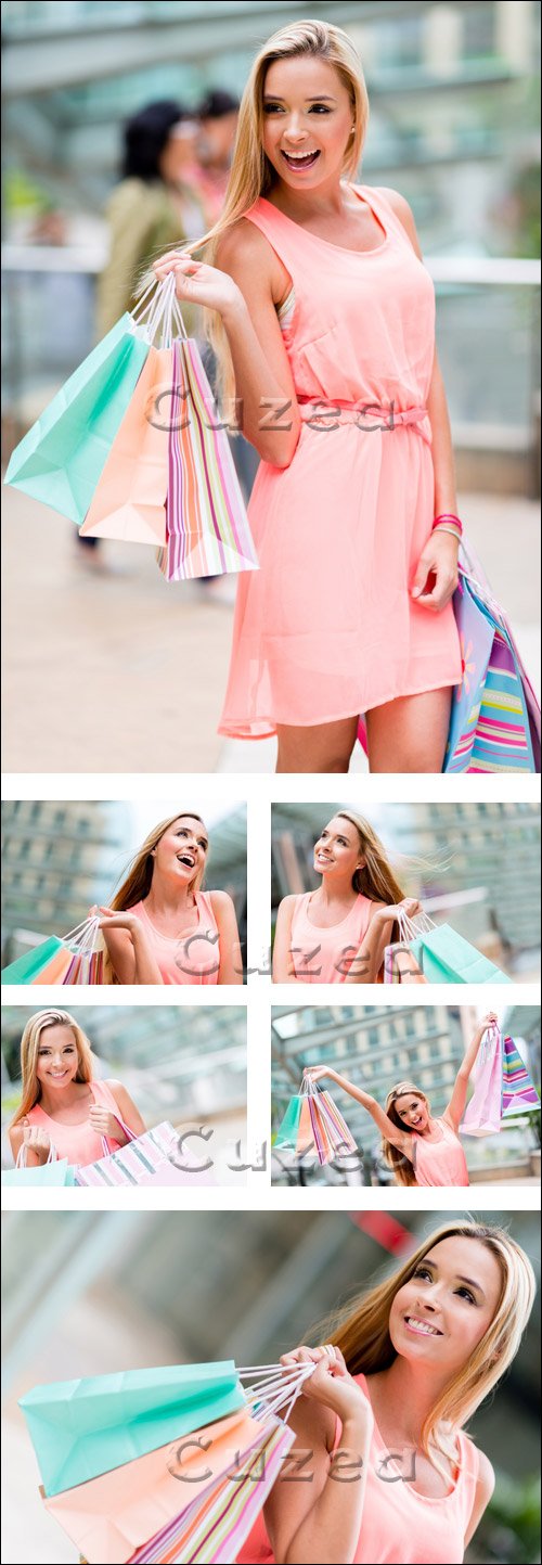    / Shoping happy woman - Stock photo